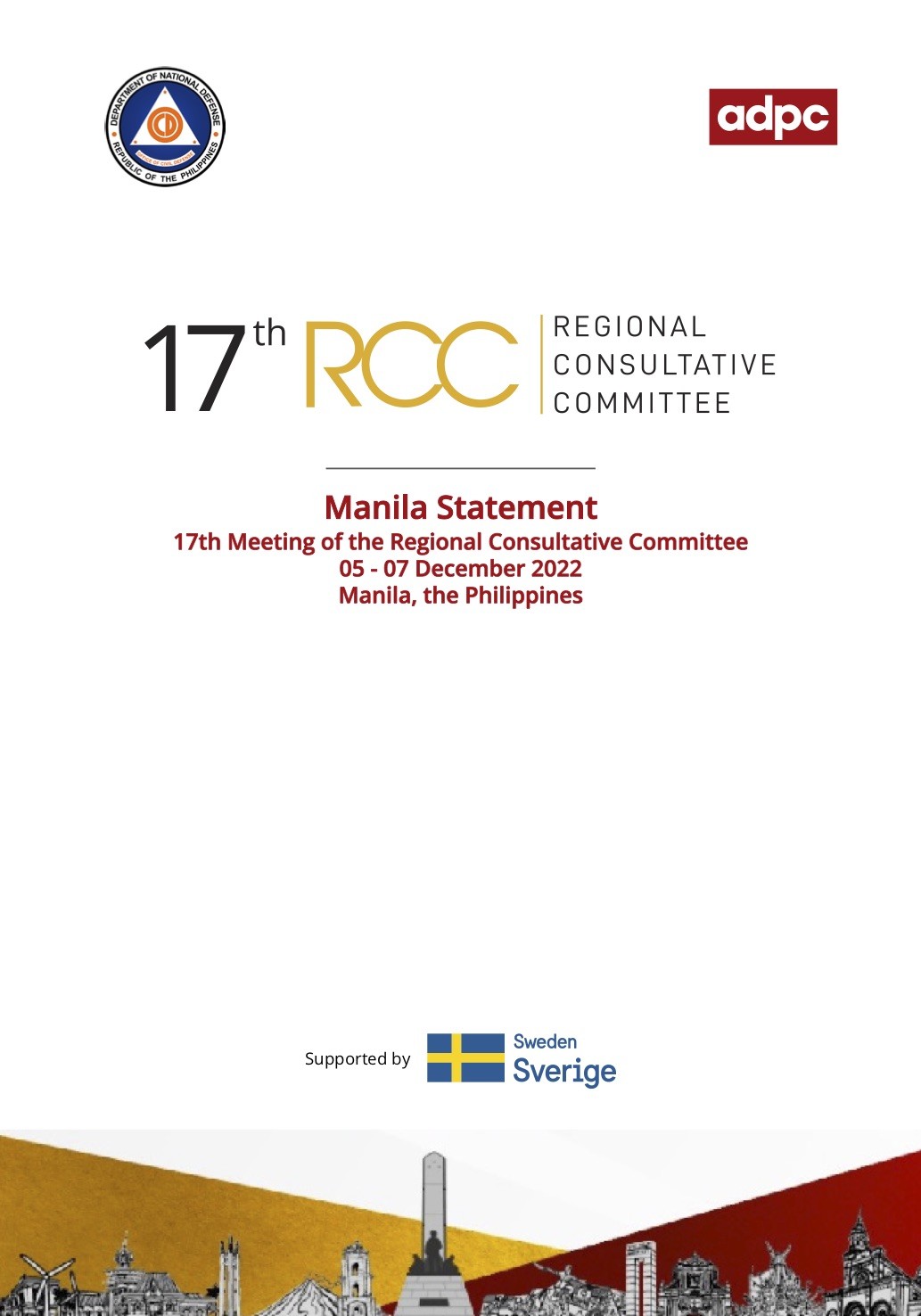 RCC-17 Manila Statement and RCC Road Map 2030