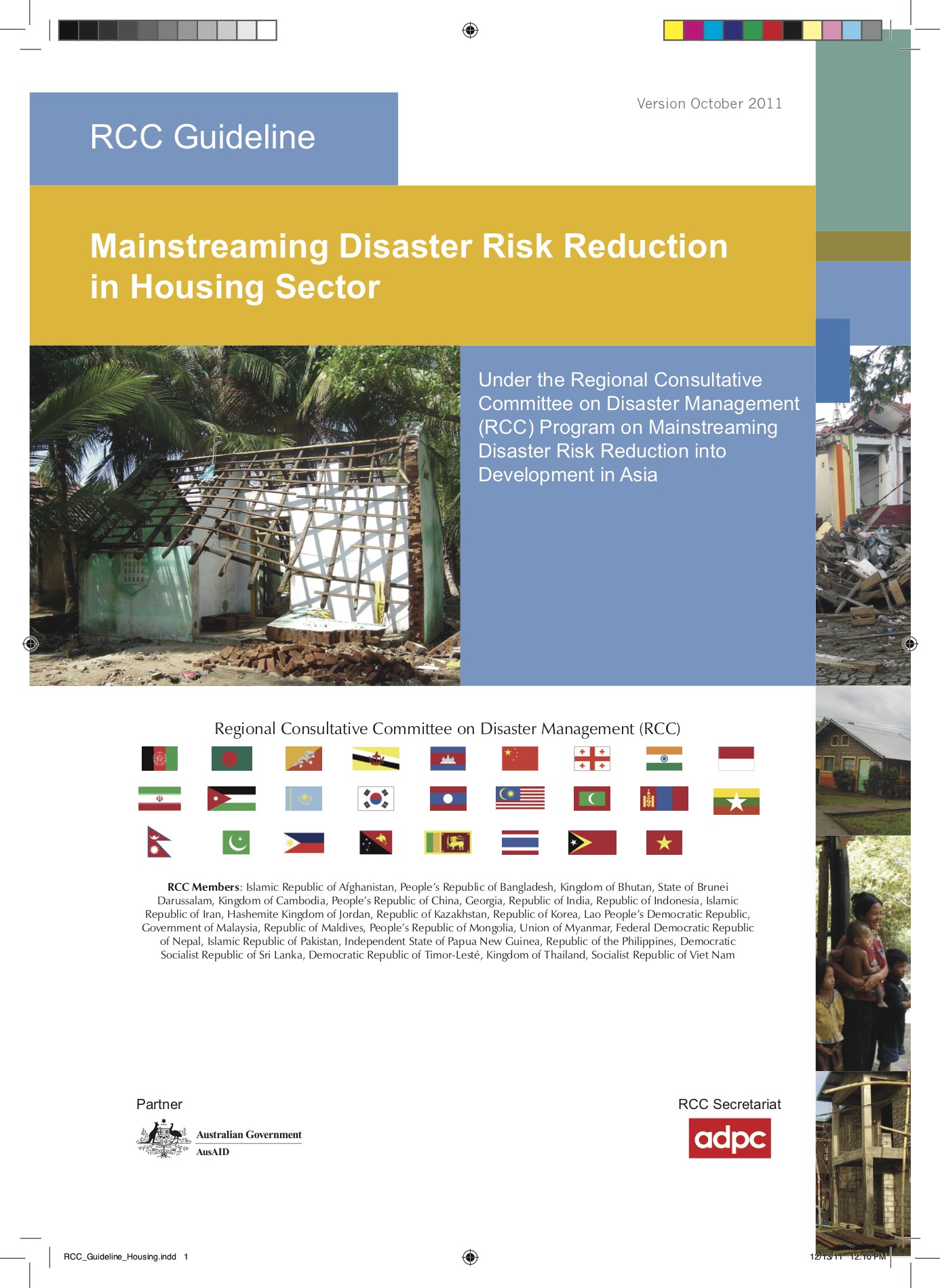 RCC Guideline: Mainstreaming Disaster Risk Reduction in Housing Sector